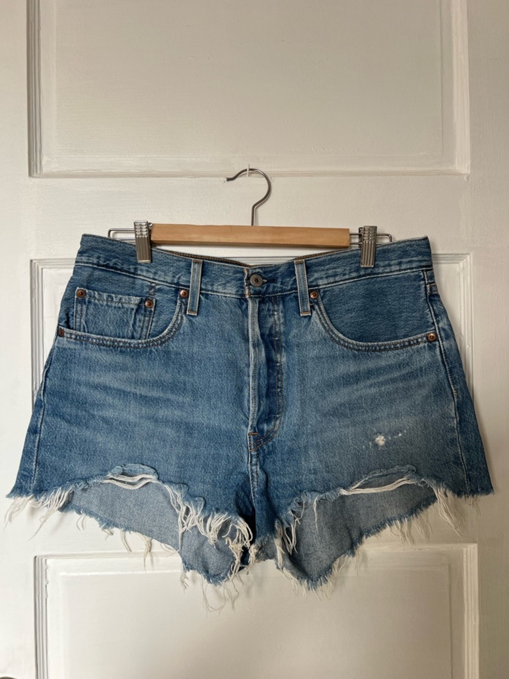 Levi's 501 Original Fit High Rise Denim Shorts
